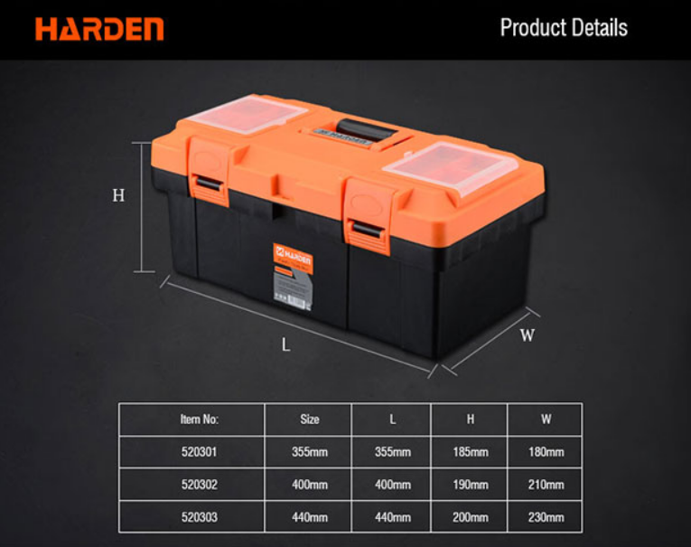 Tool Box Plastic HARDEN 520303